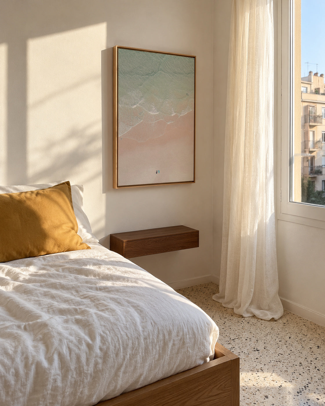 Surf yoga - Framed canvas in an interior