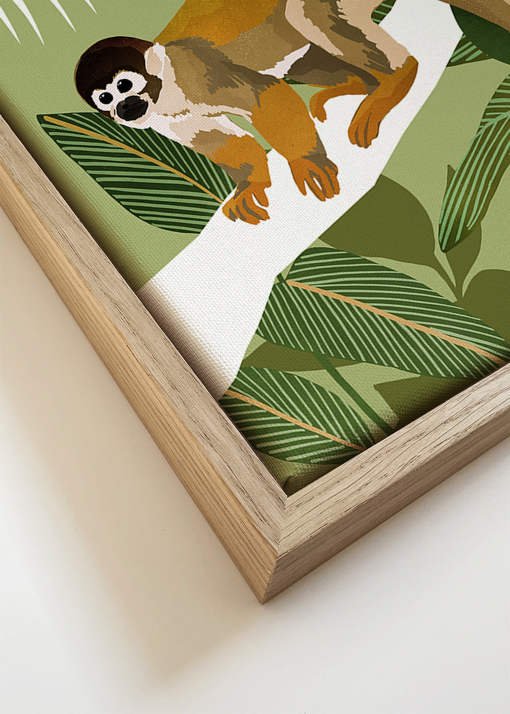 Aapillustratie in de jungle