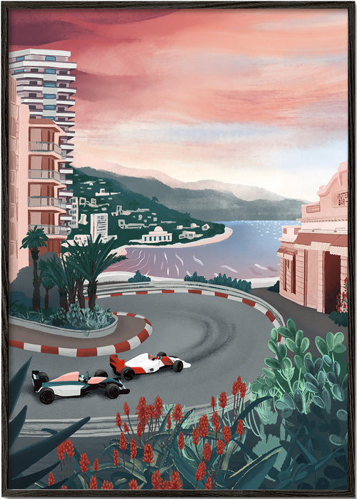 Sportkunst: kustracebocht van het Circuit van Monaco