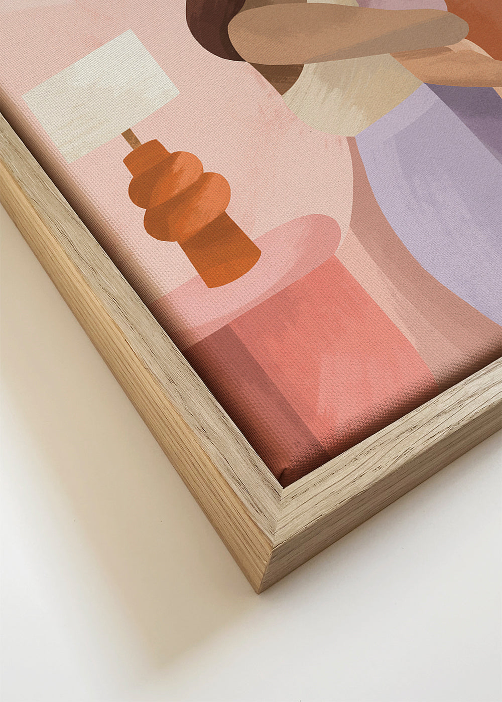 Moederillustratie in pastelkleuren