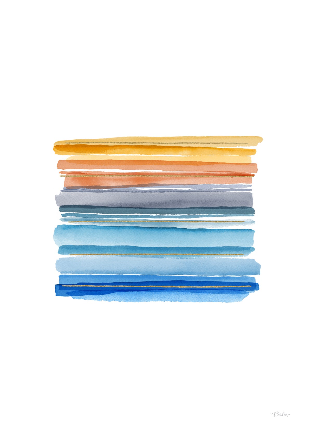 Apreciar o cair da tarde - Unframed art print