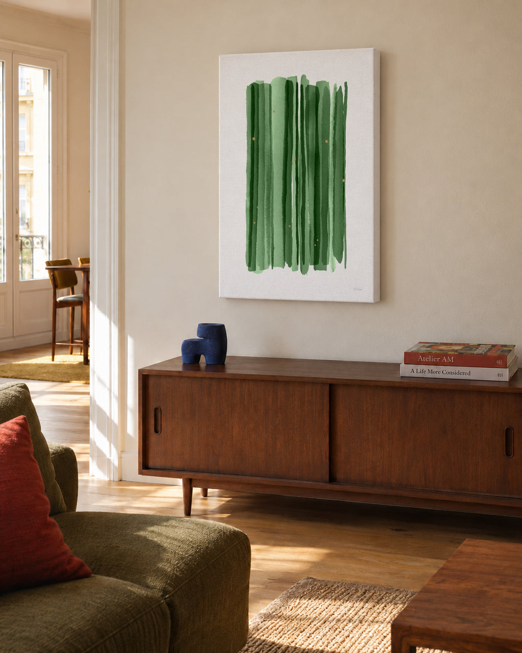 Spring tree textures - Unframed canvas in an interior