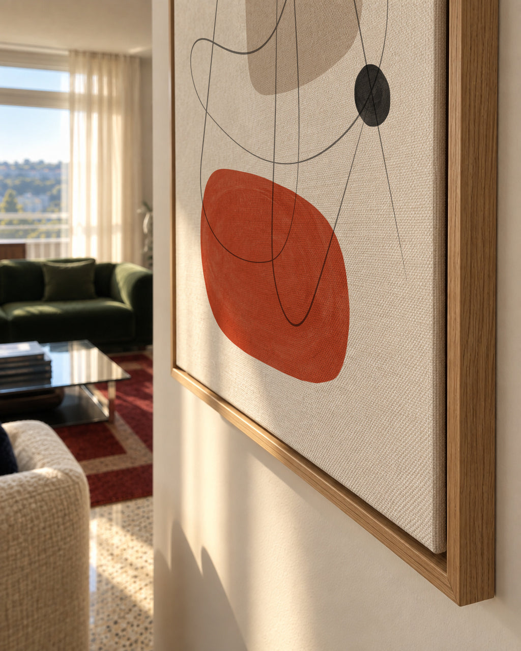 Abstract N1 - Framed canvas detail