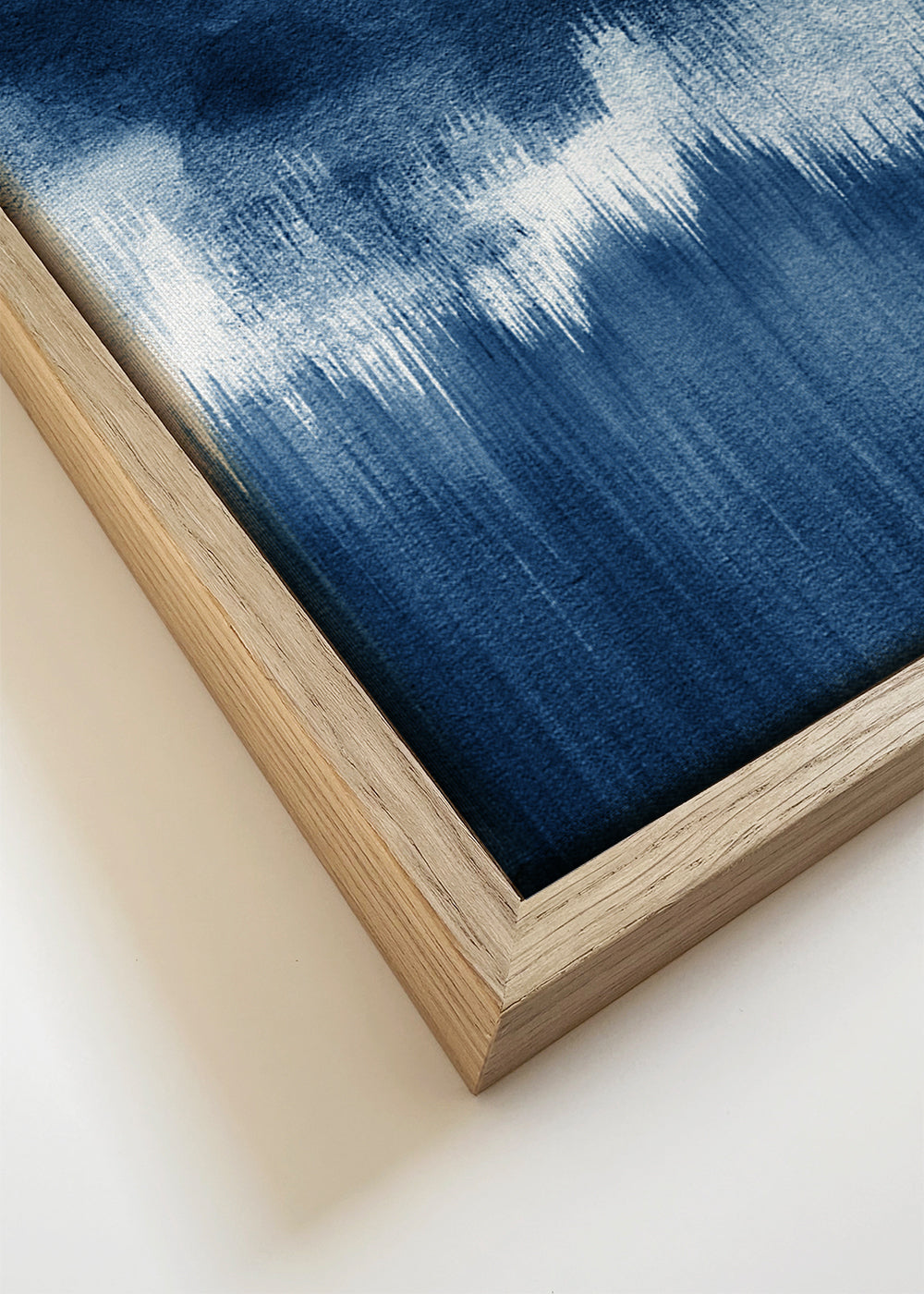 Abstract kunst blauw aquarel verticaal