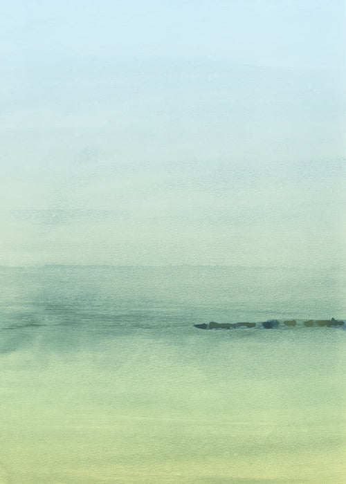 Landschapskunst met zachte was-horizon