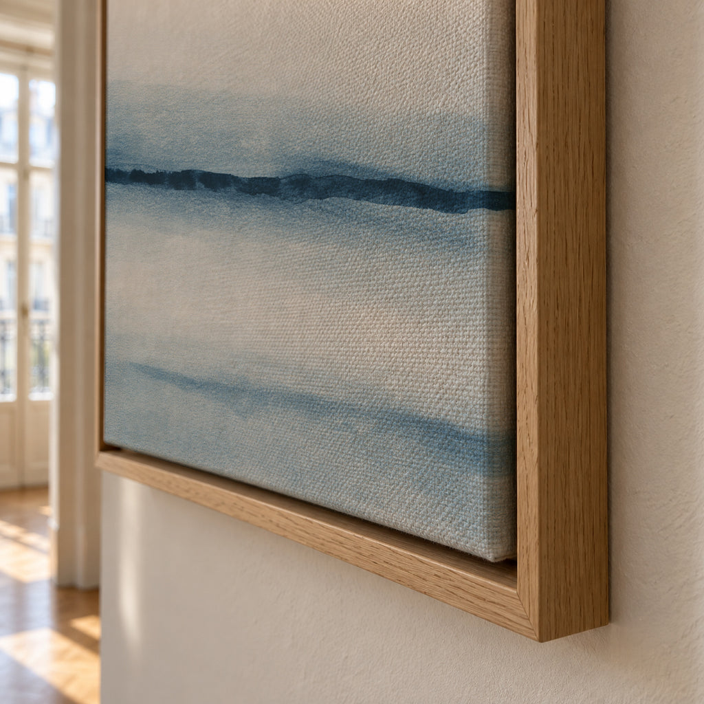 Watercolor Landscape N 8 - Framed canvas detail