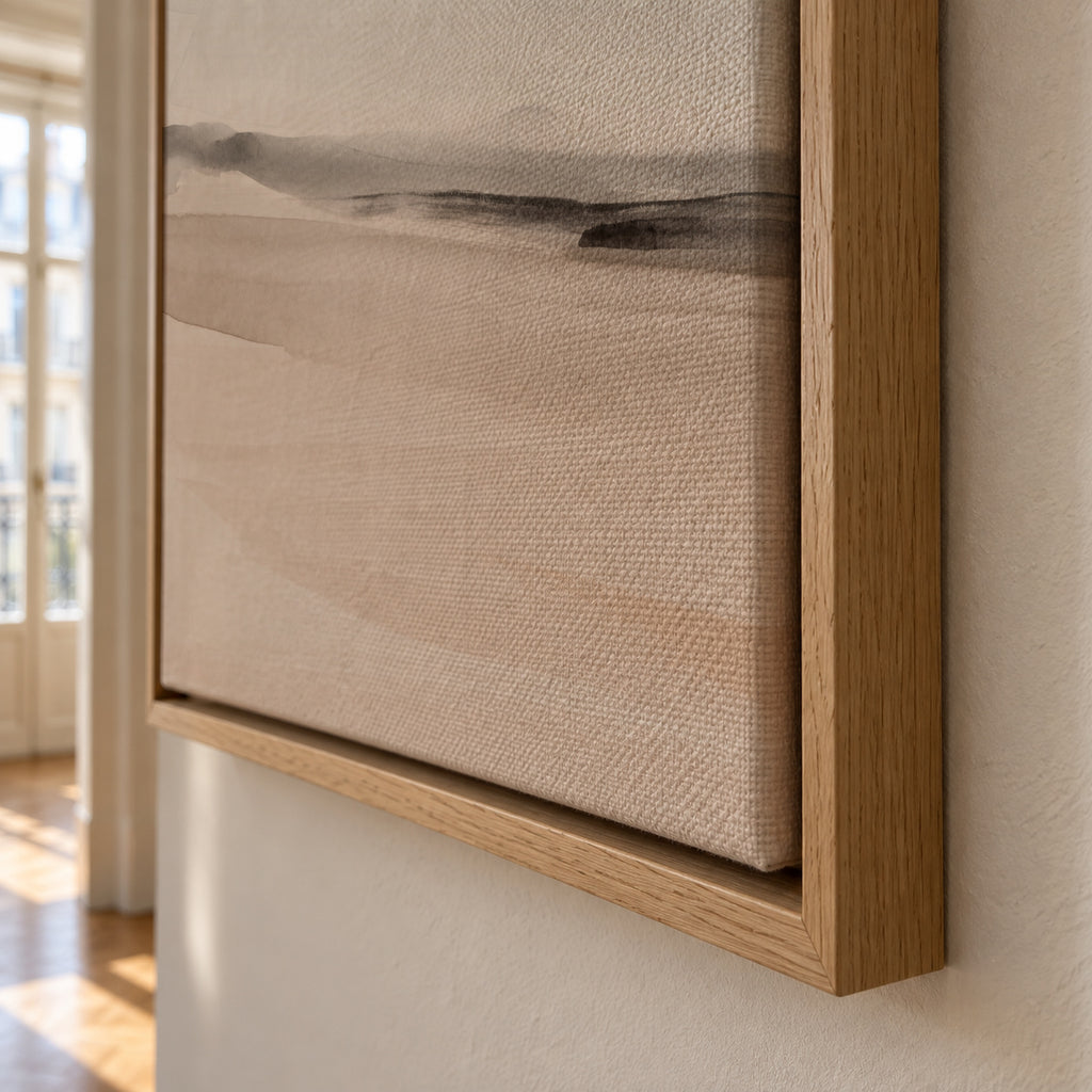 Watercolor Landscape N 19 - Framed canvas detail