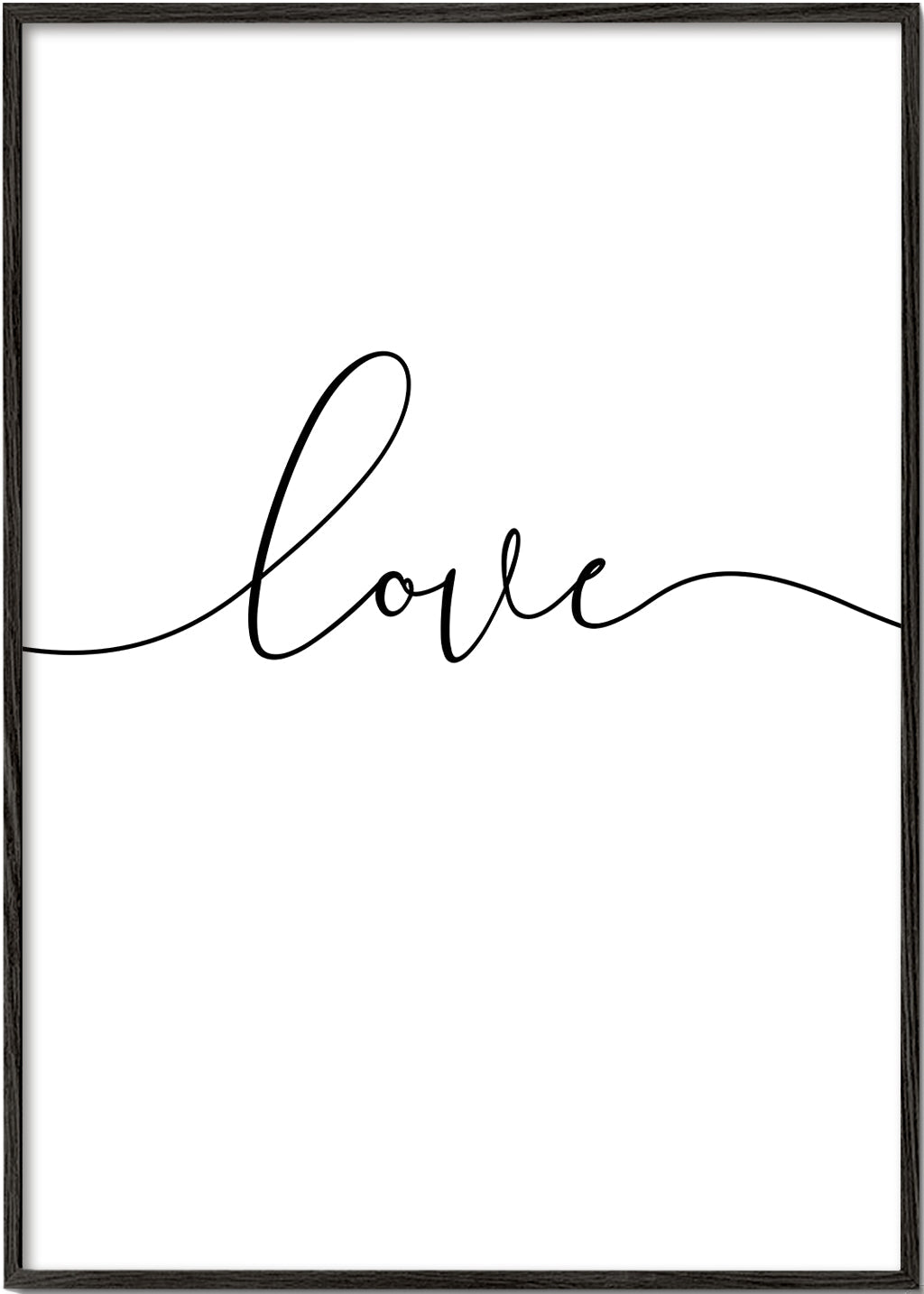 Minimalistisch design Love kalligrafie