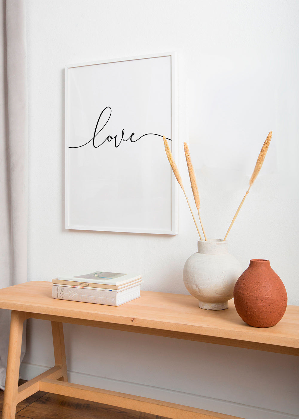 Minimalistisch design Love kalligrafie