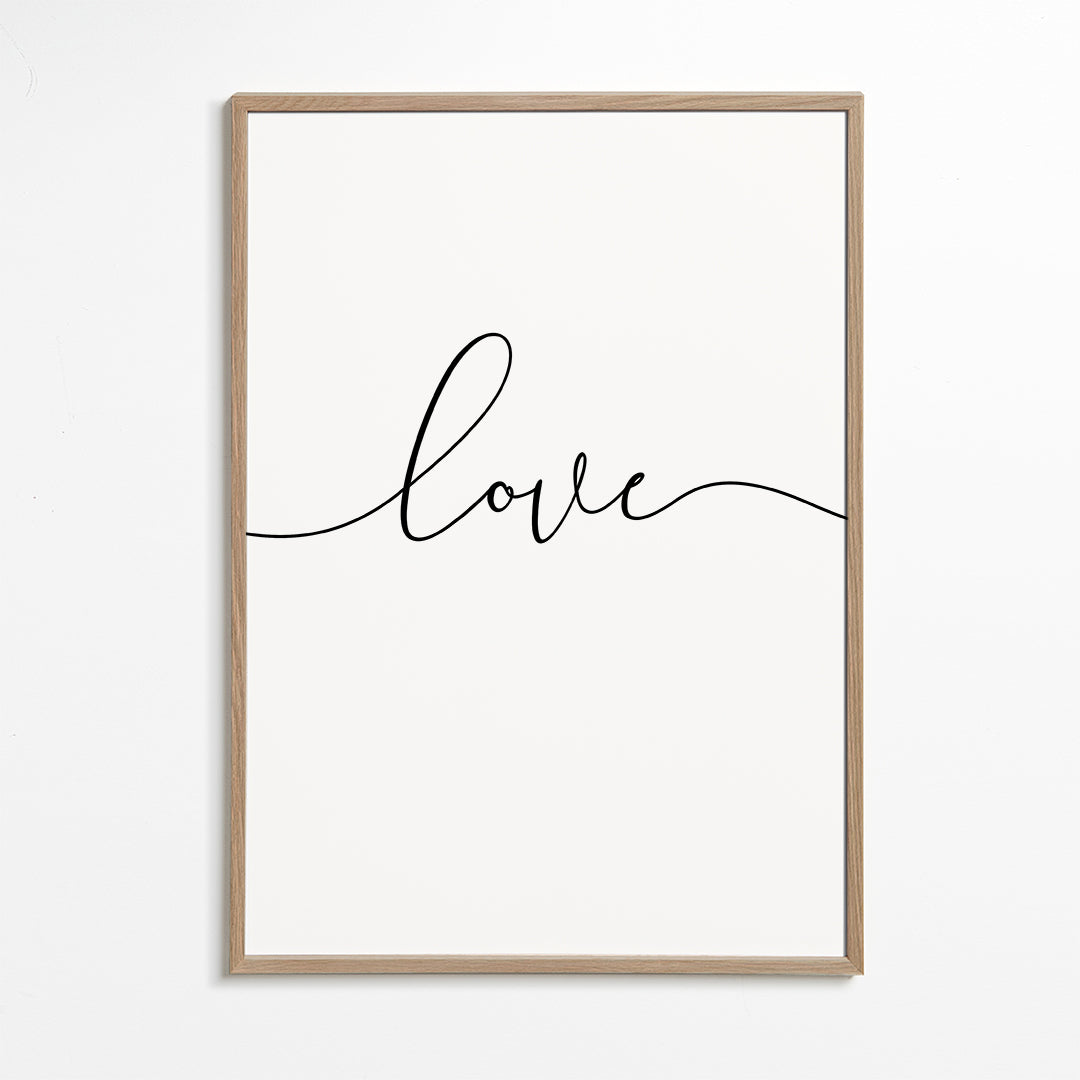 Minimalistisch design Love kalligrafie
