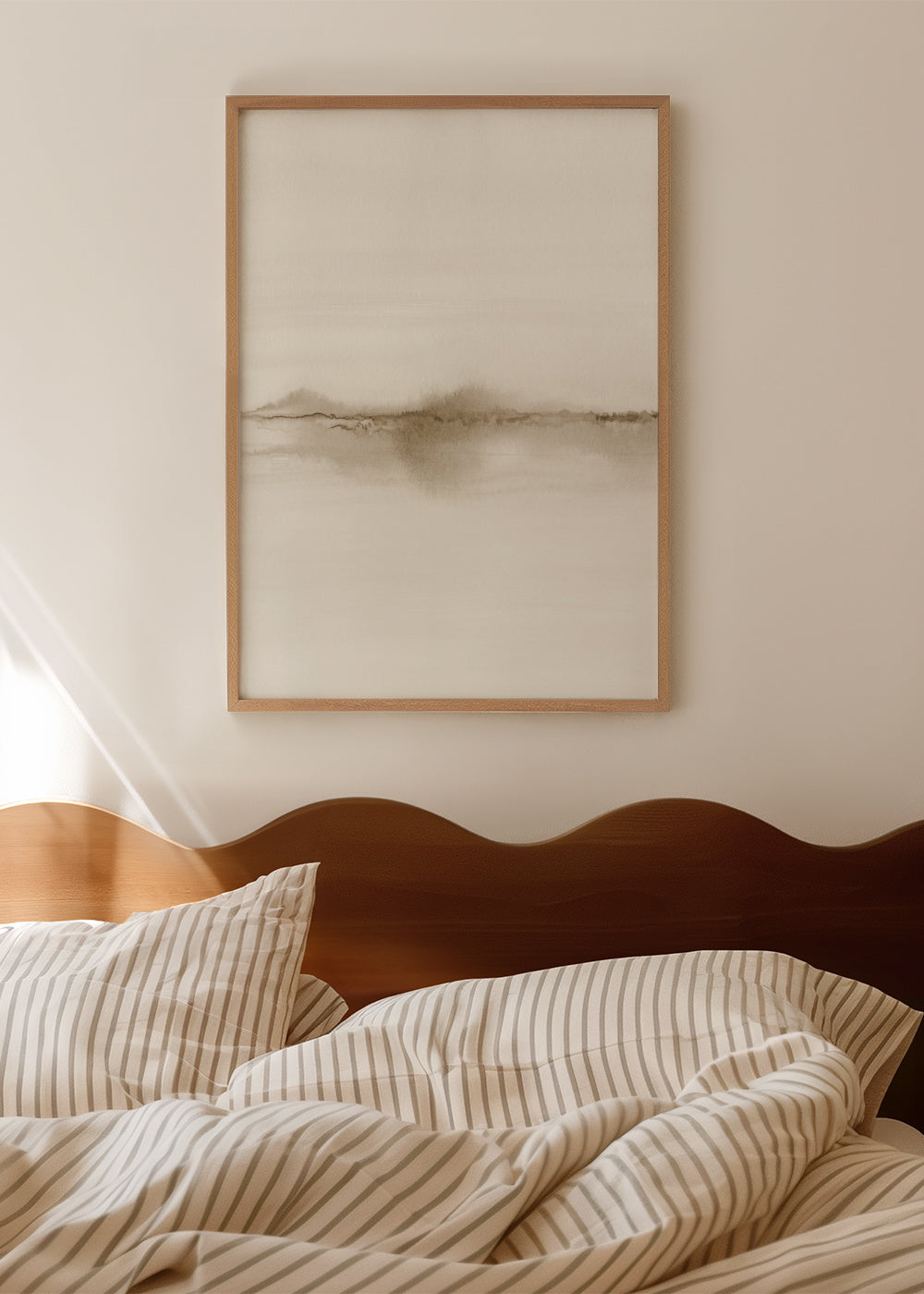 Watercolor Landscape N 32 - Framed poster in an interior