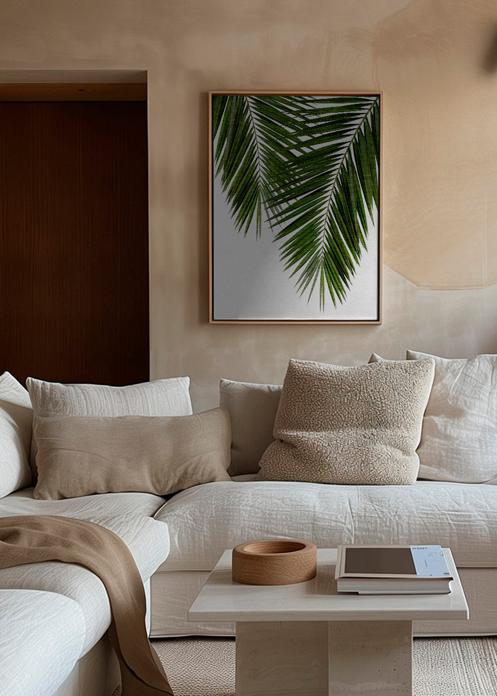 Botanische print met palmblad