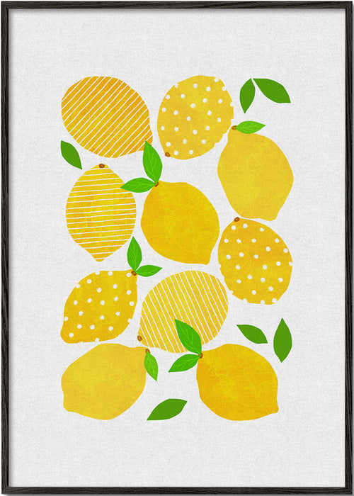 Keuken kunst Citroenen illustratie
