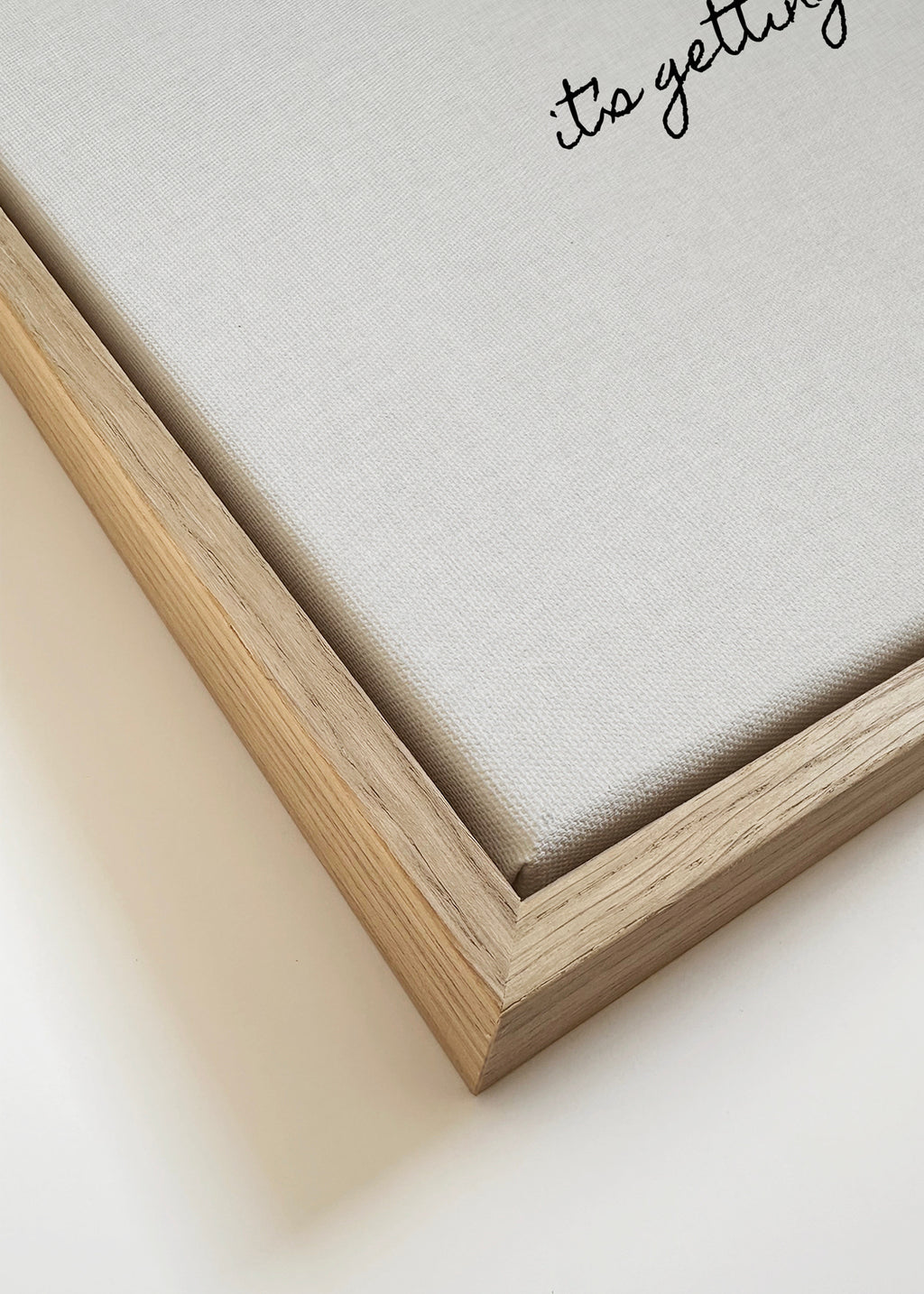 It's getting hot in here - Framed canvas detail