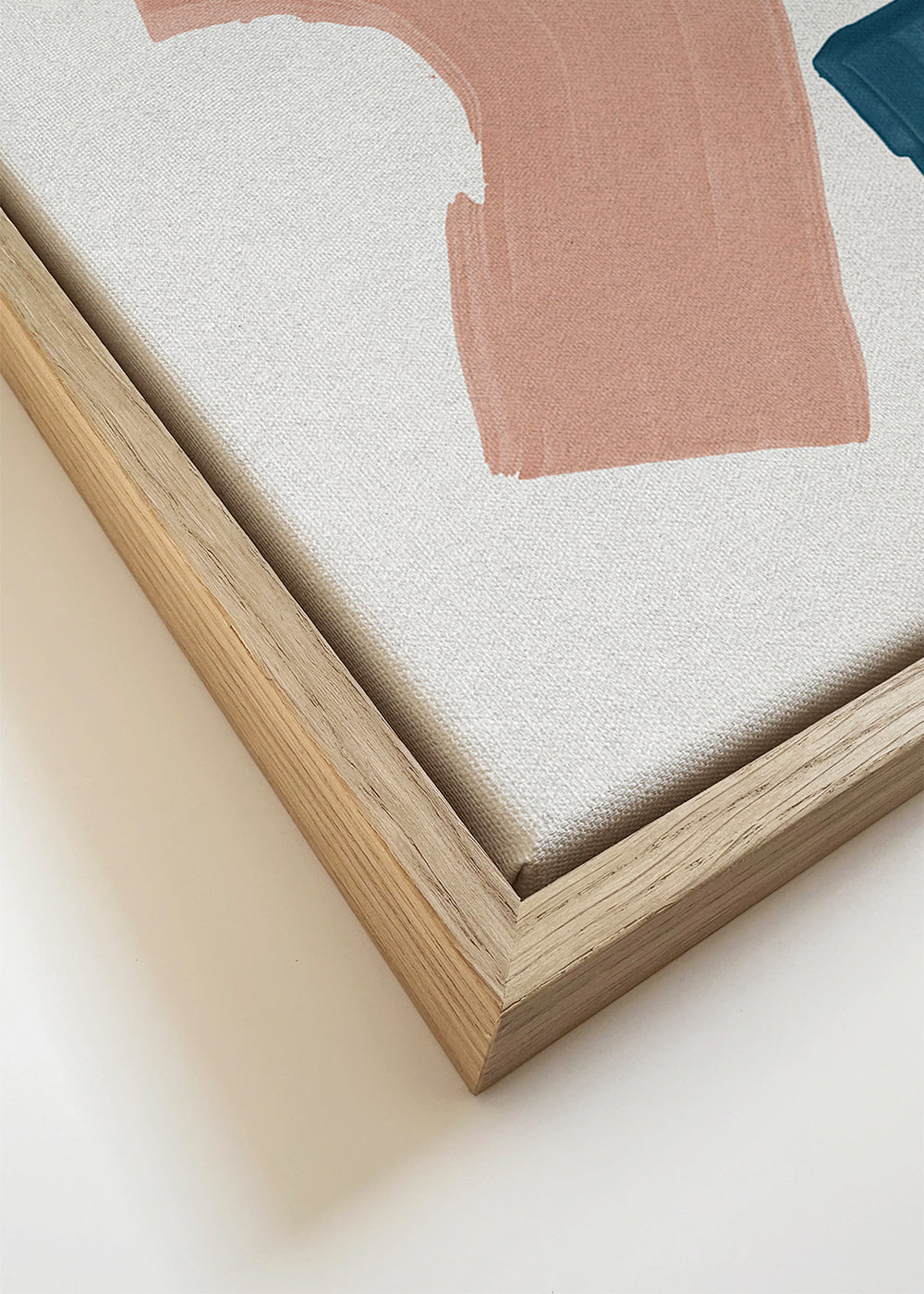 Abstract kunst met pastelkleurige blokken