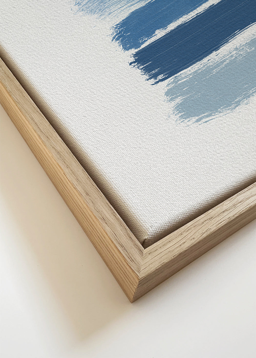 Abstract kunst blauwe penseelstrepen