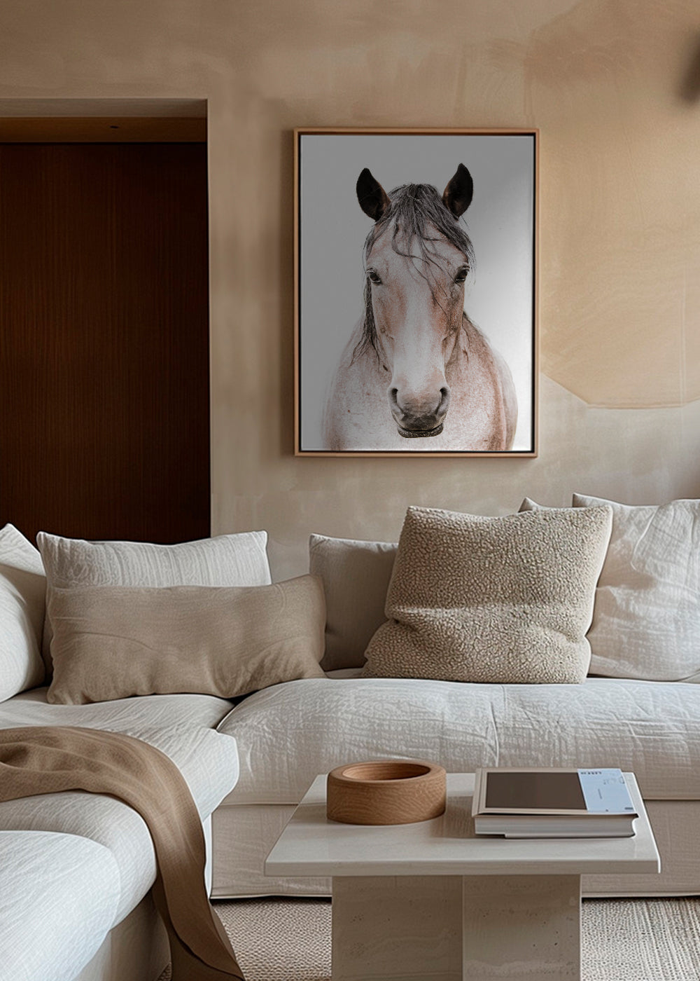 Paard portret minimalistisch