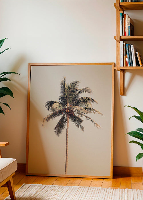 Landschap kunst: eenzame palm foto