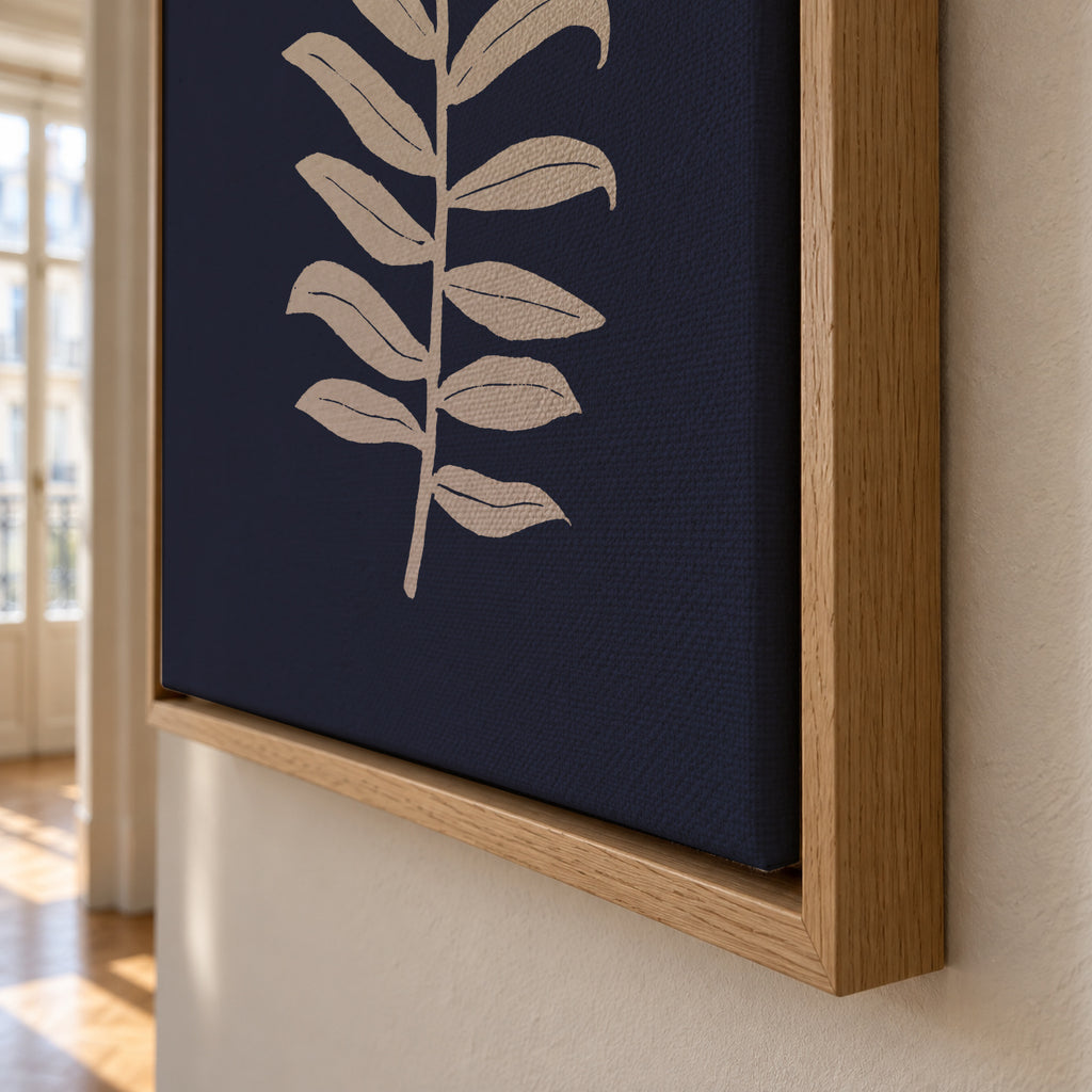 Areca Palmata Deepnight Moon - Framed canvas detail