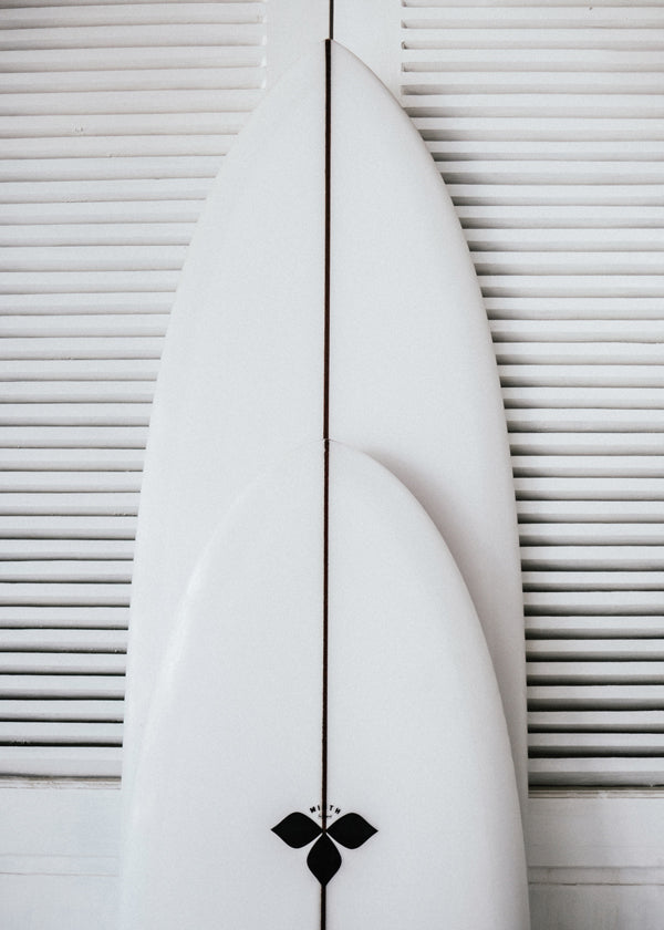 Sportkunst: minimalistische surfplanken
