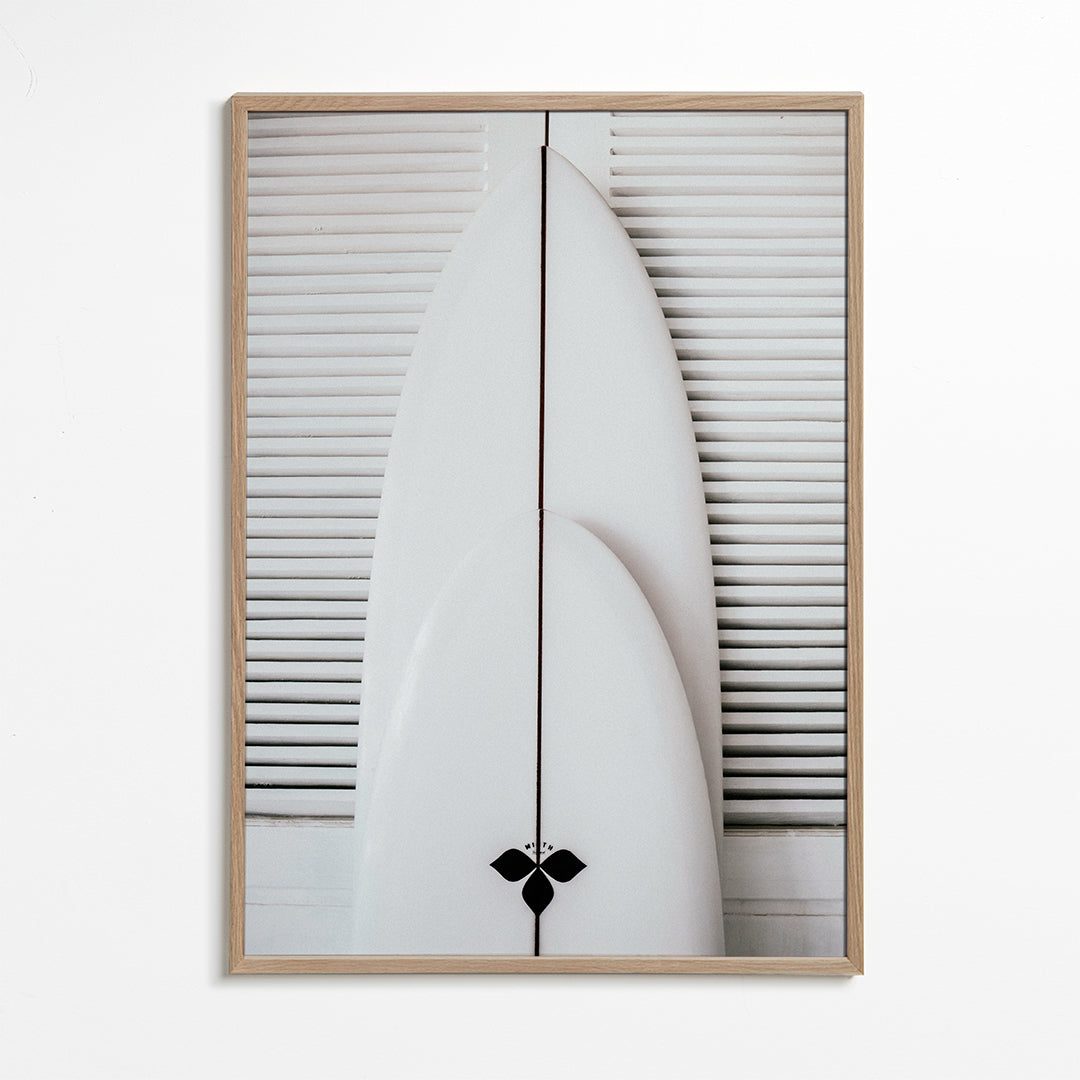 Sportkunst: minimalistische surfplanken