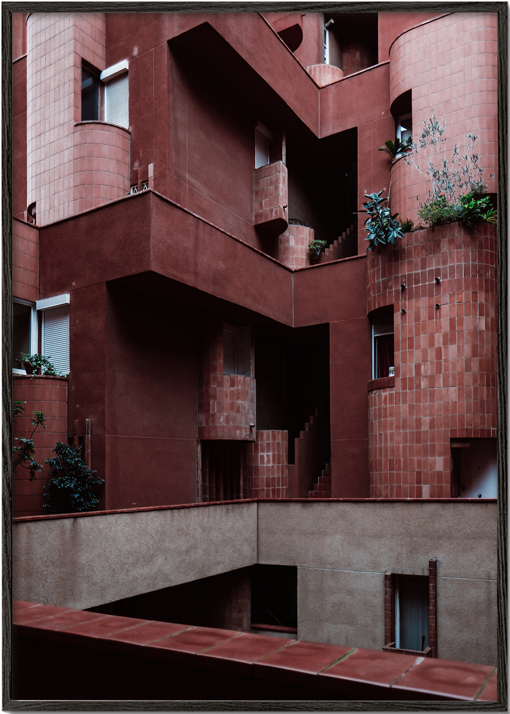 Keuken kunst: terracotta gevels in rood
