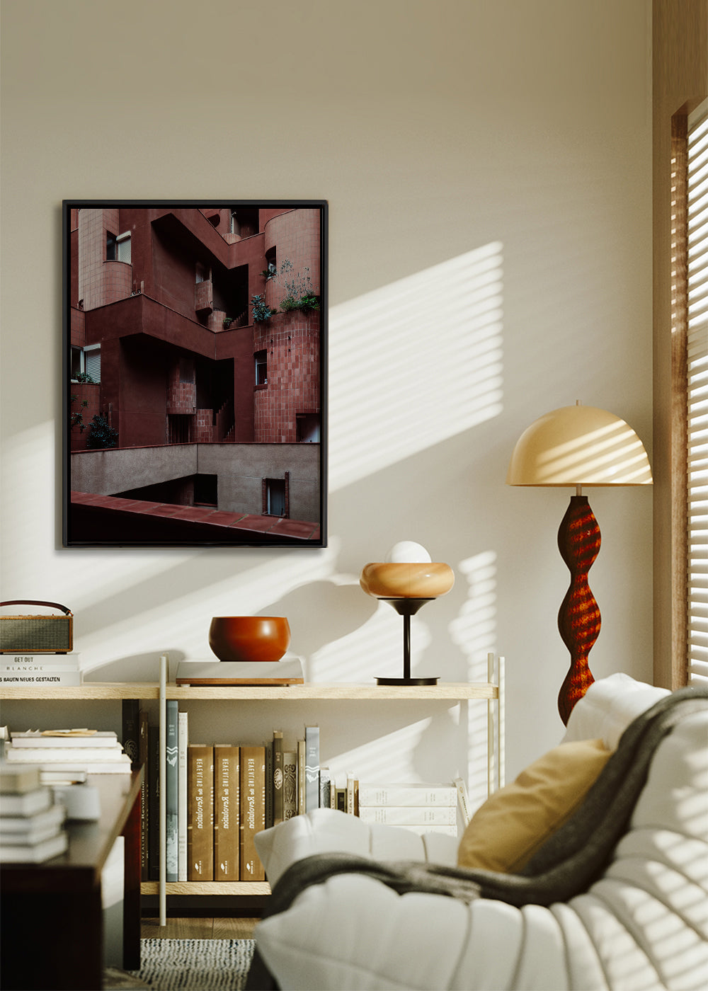 Keuken kunst: terracotta gevels in rood