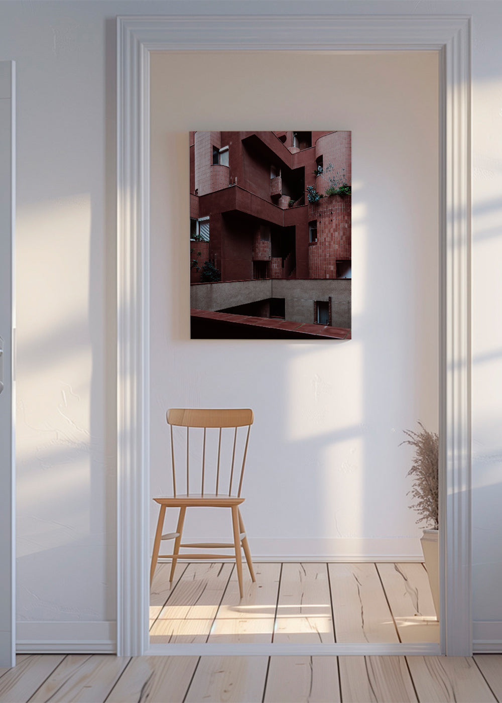 Keuken kunst: terracotta gevels in rood