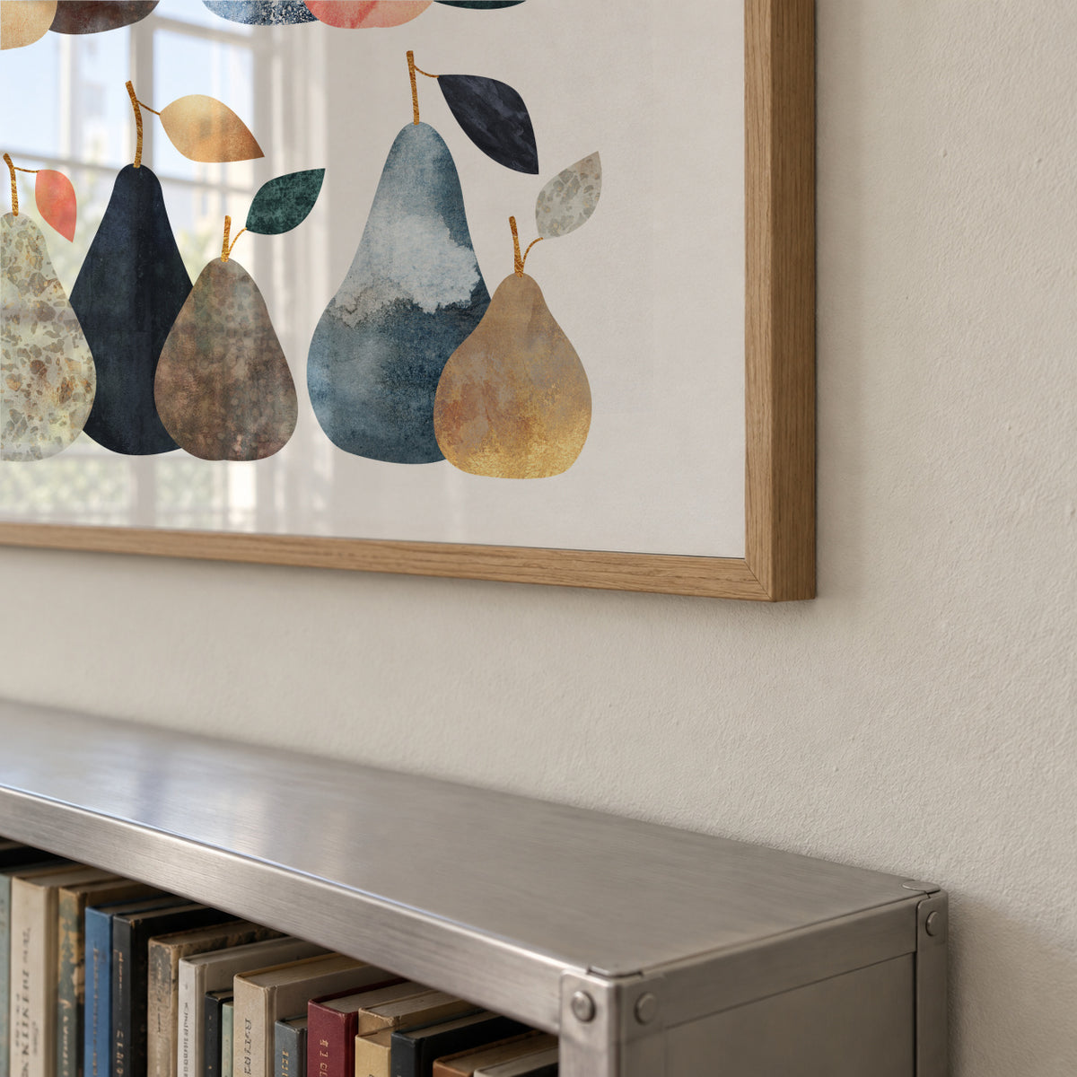 Pears - Framed poster detail