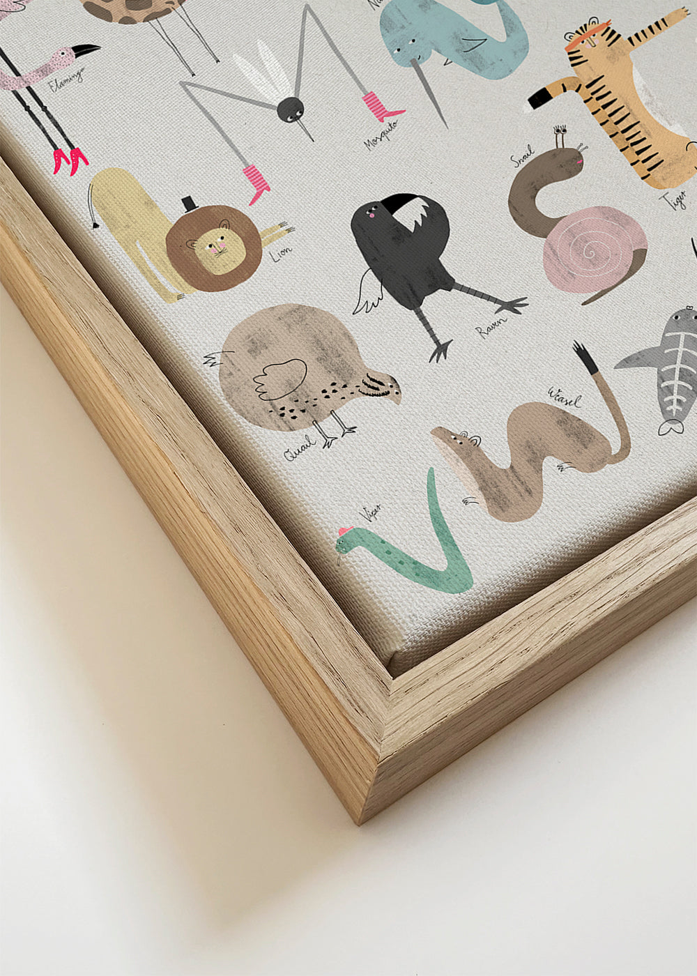 Kinderposter ABC dierenalfabet