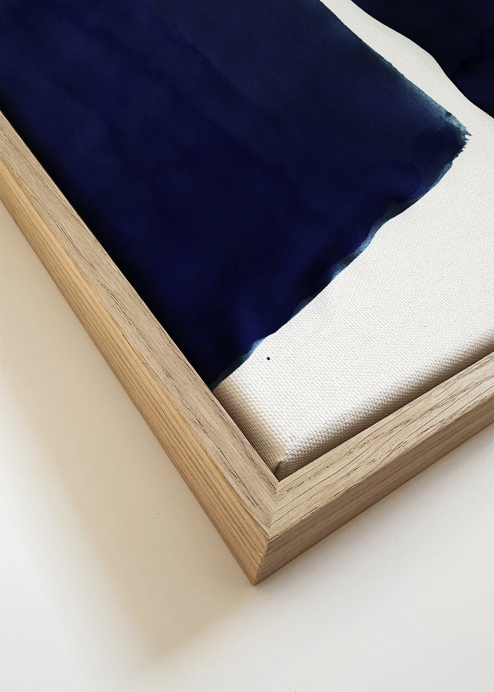 Minimalistisch design navy blauw horizontale blokken