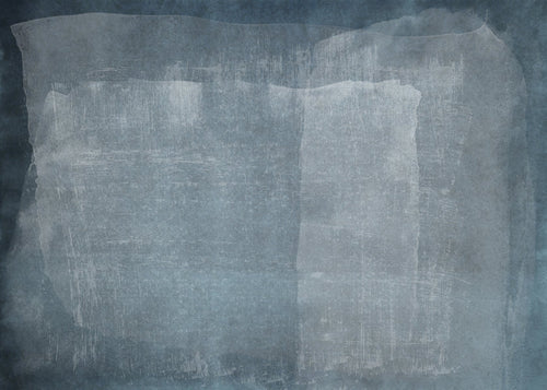 Abstract kleurvlak schilderij in blauw