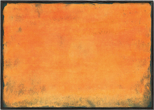 Oranje kleurvlak abstract kunstwerk