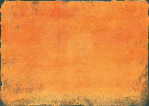 Oranje kleurvlak abstract kunstwerk