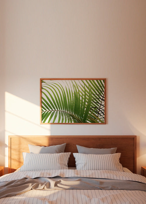 Botanische poster met palmbladeren