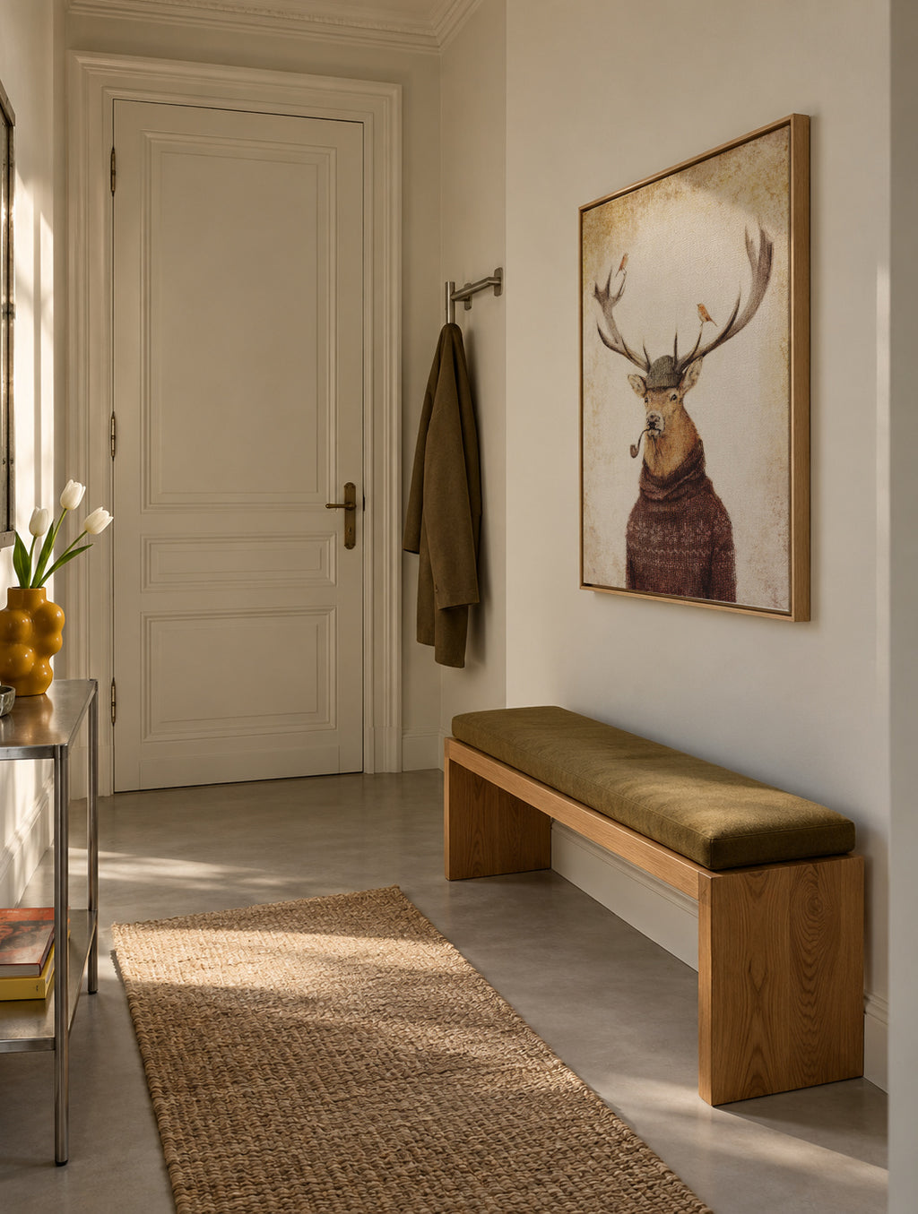 Thinking Wild - Framed canvas in an interior