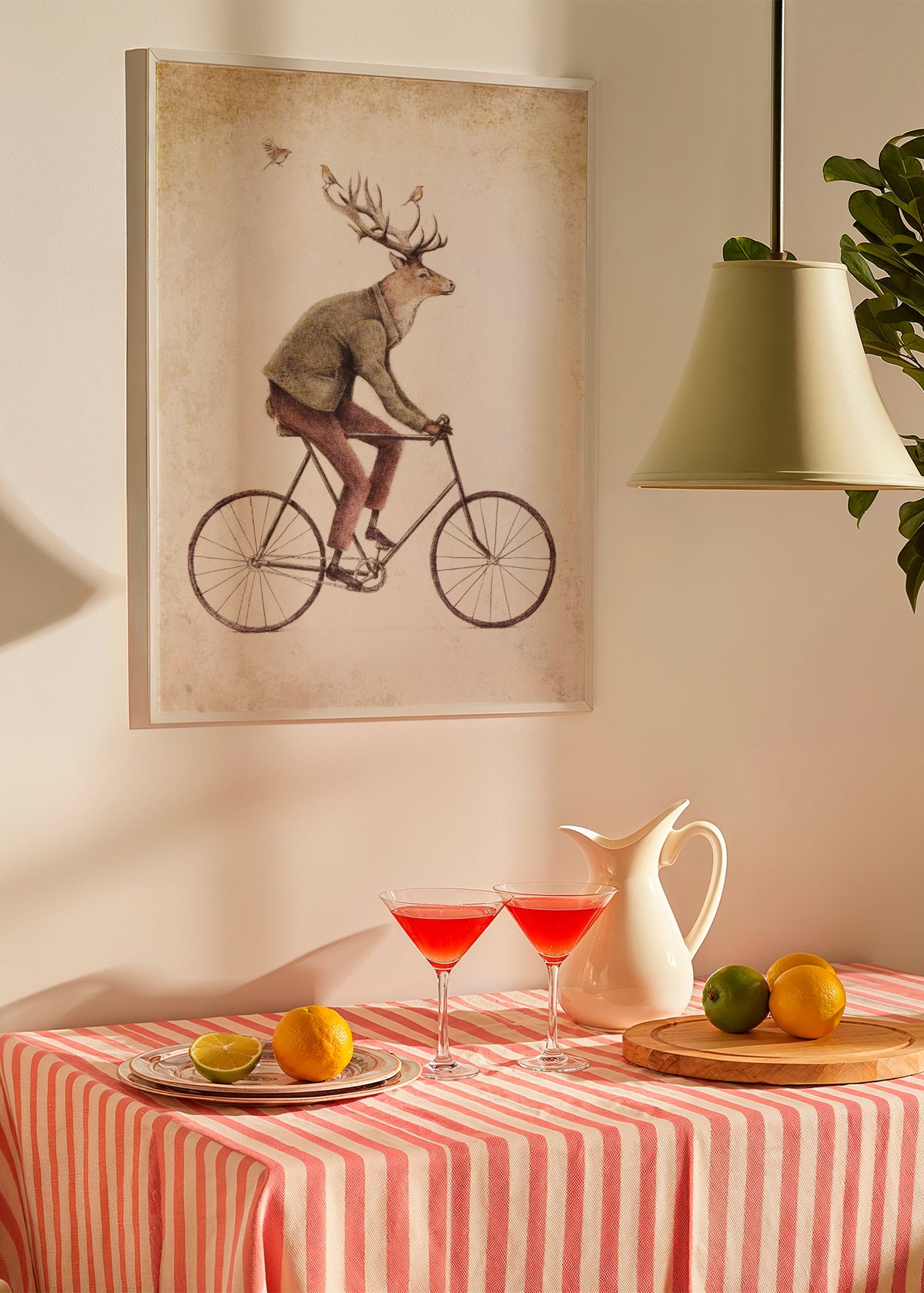 Even a Gentleman rides - Framed poster in an interior