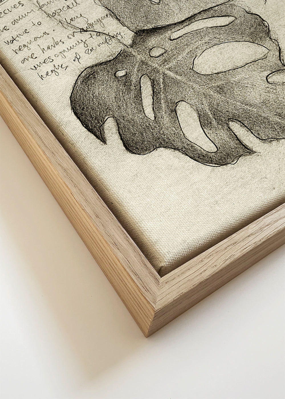 Botanische poster met bladerenstudie