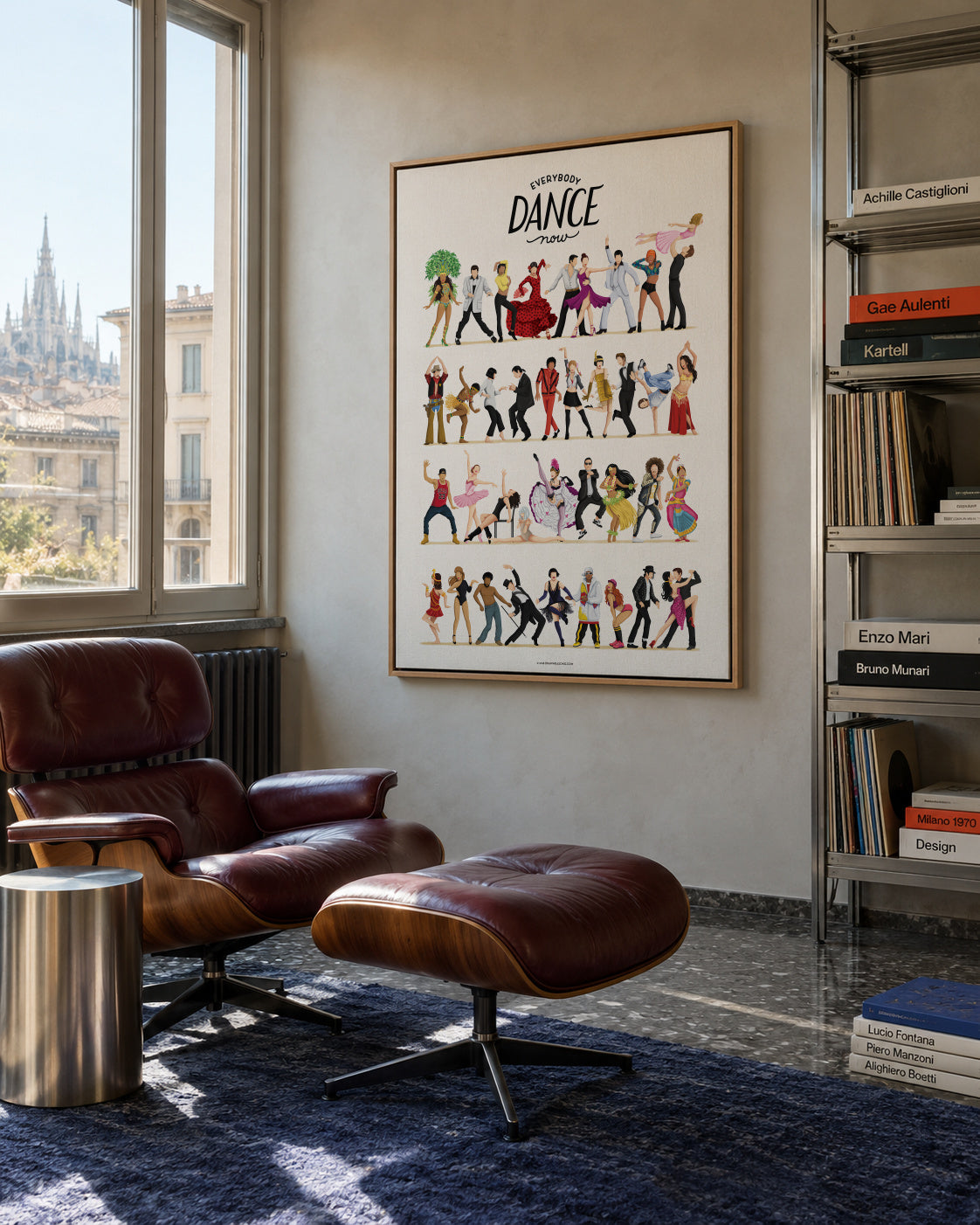 Everybody Dance Now - Framed canvas in an interior