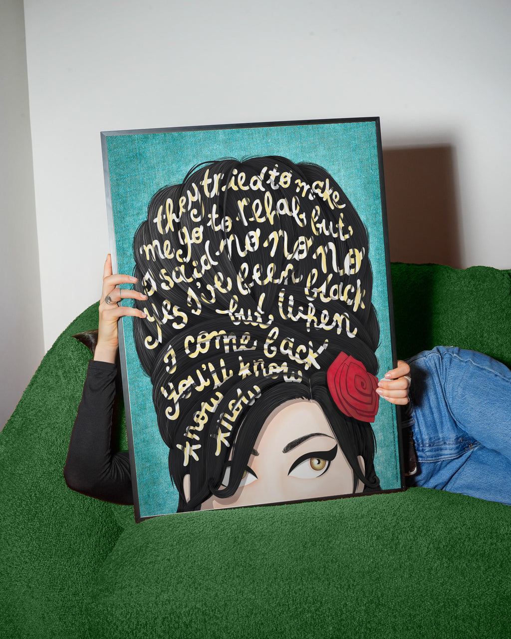 Rehab - Framed poster detail