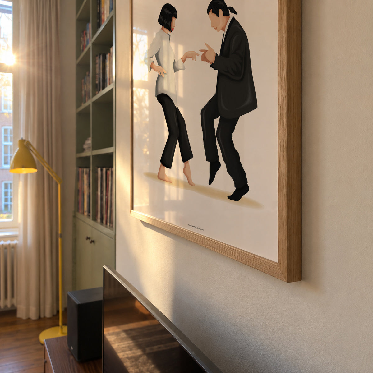 Pulp Fiction dance - Framed poster detail