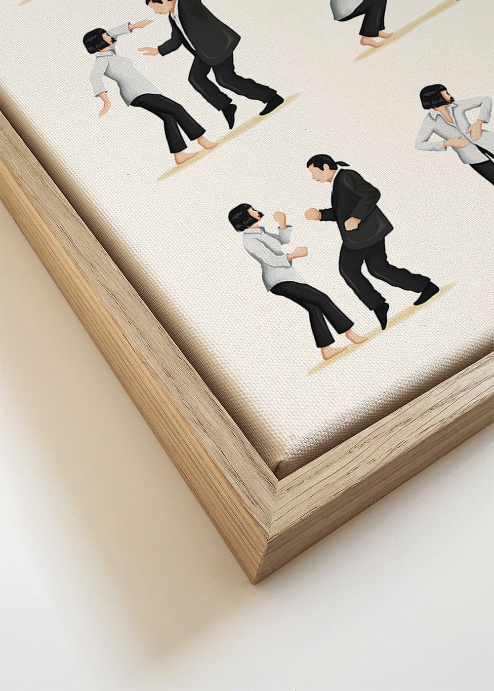 Illustratie dansende koppels in reeks
