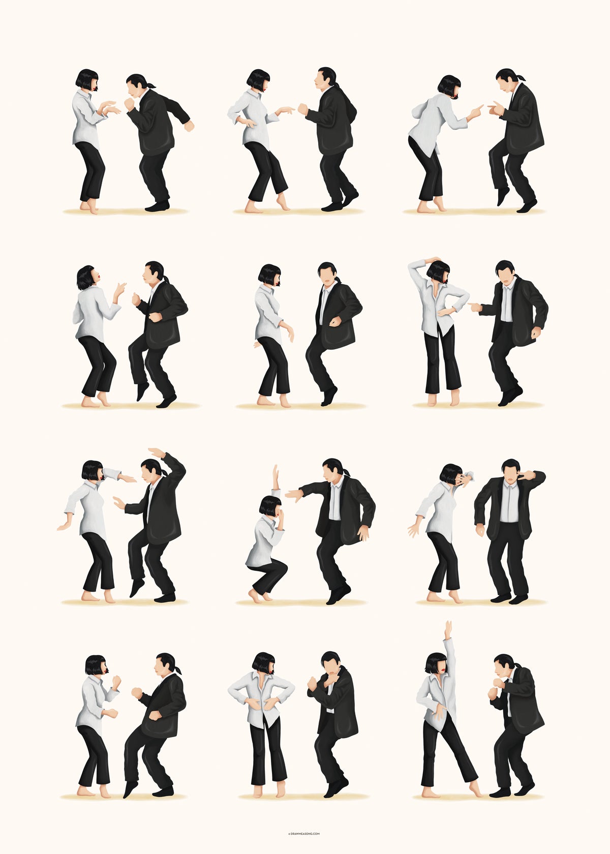 Pulp Fiction Extended - Unframed art print