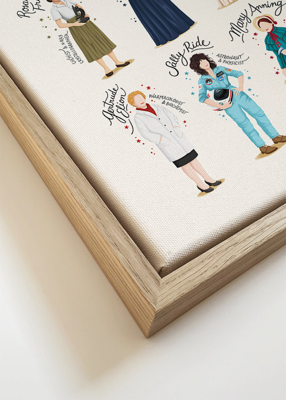 Vrouwen van de Wetenschap illustratieportretten