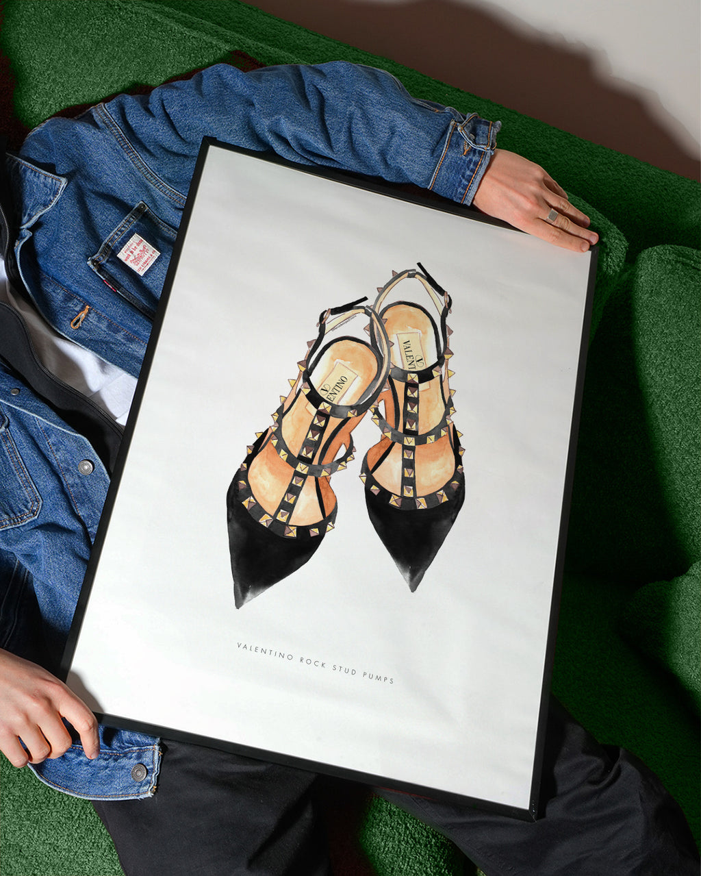 Valentino rock studs - Framed poster detail