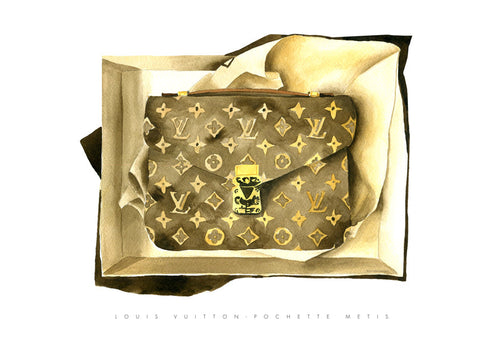 Louis Vuitton pochette illustratie