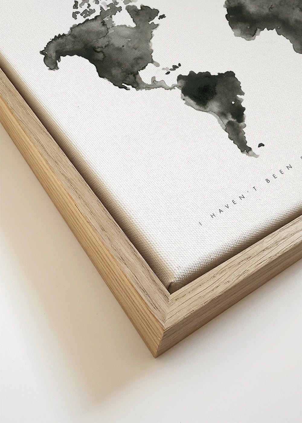 Stadsposter met monochroom aquarelkaart