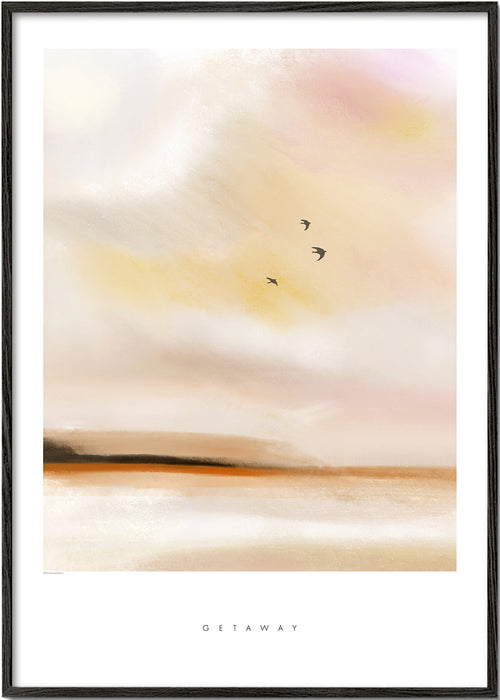 Landschap kunst: pastelkust