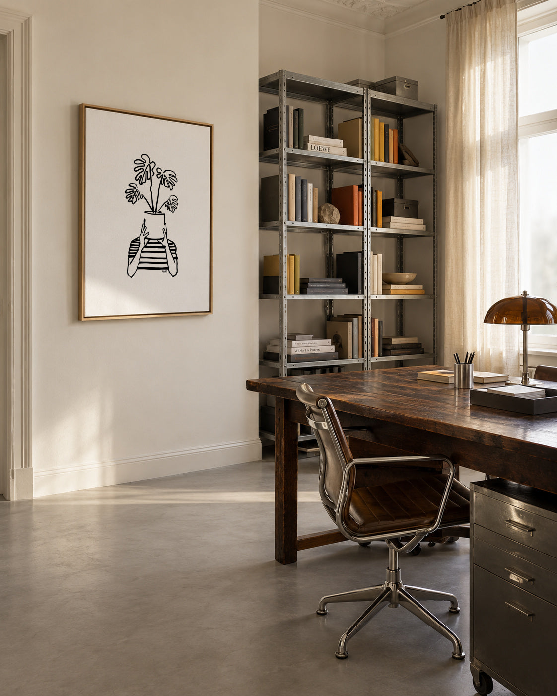 Mood plants - Framed canvas in an interior