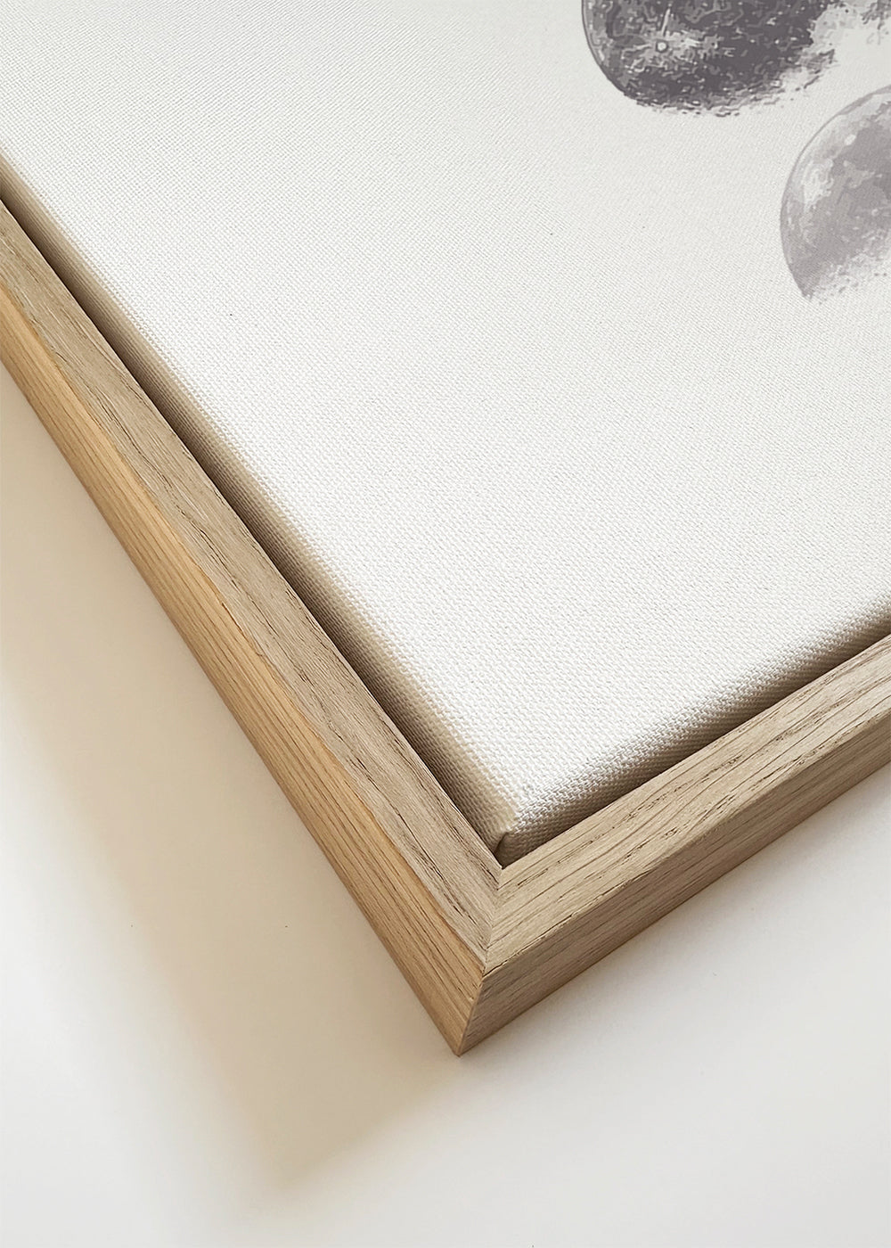 Zwart-wit maanfases verticale kunst